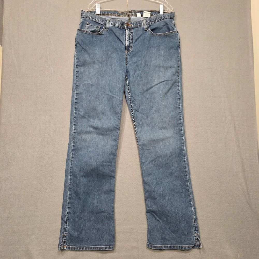 Cruel Girl Relaxed Womens Size 19 Long Denim Bootcut Blue Jeans